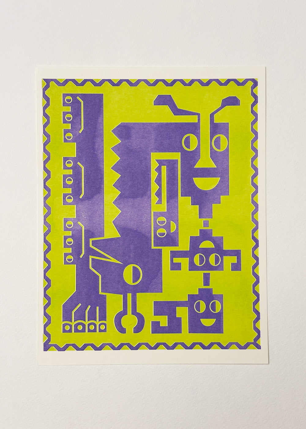 Risograph Print 8" x 10" - "Connected"