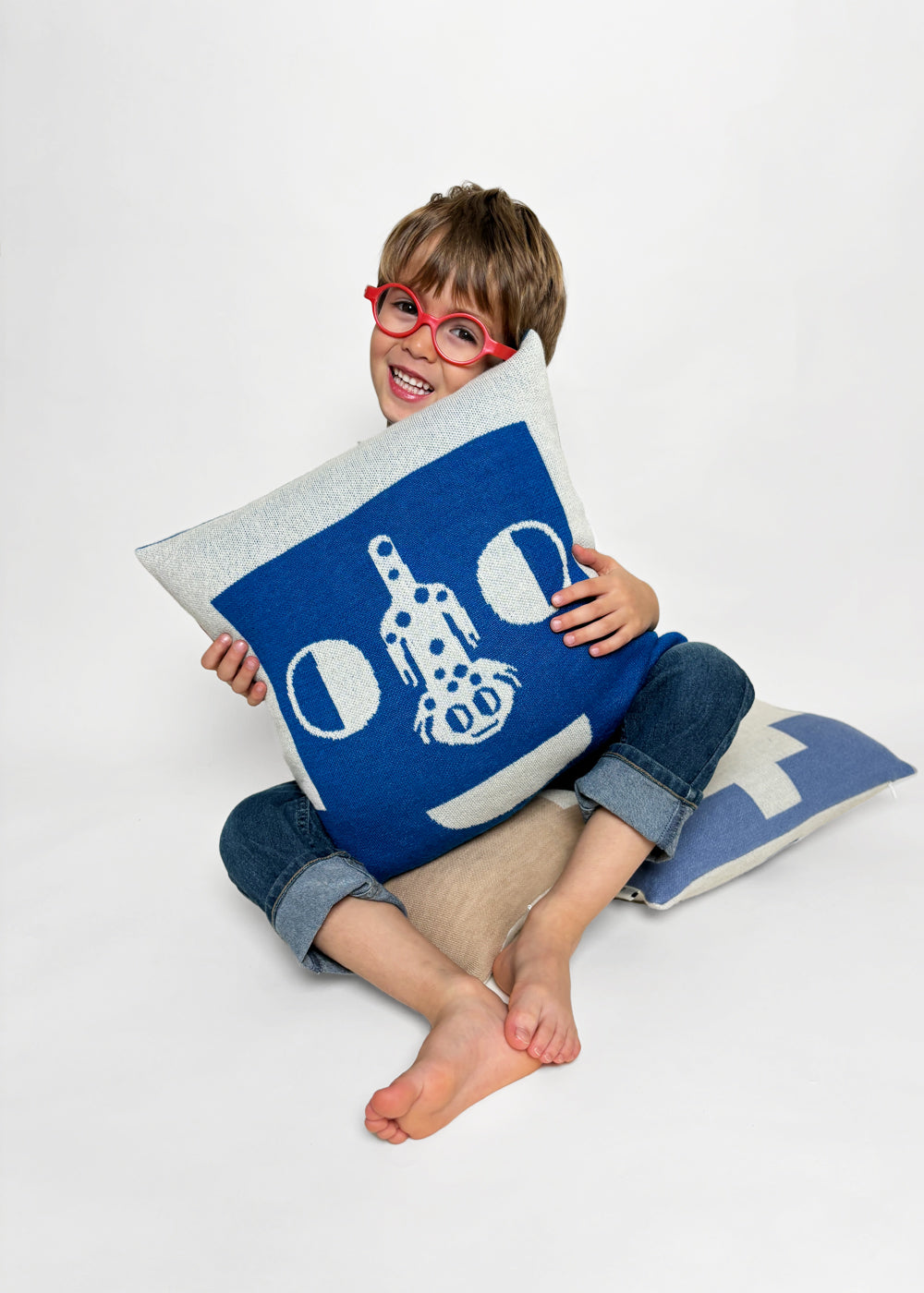 “Friendly faces” - Baby Alpaca Cushion