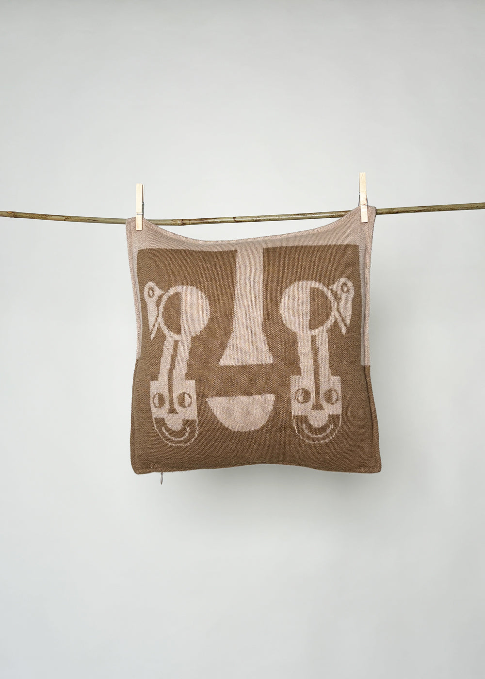 “Friendly faces” - Baby Alpaca Cushion