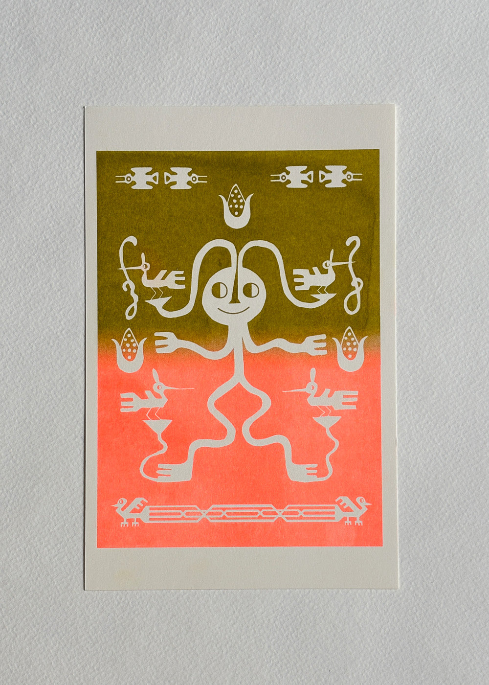 Risograph Print 5" x 7" - "Guiding Spirit"