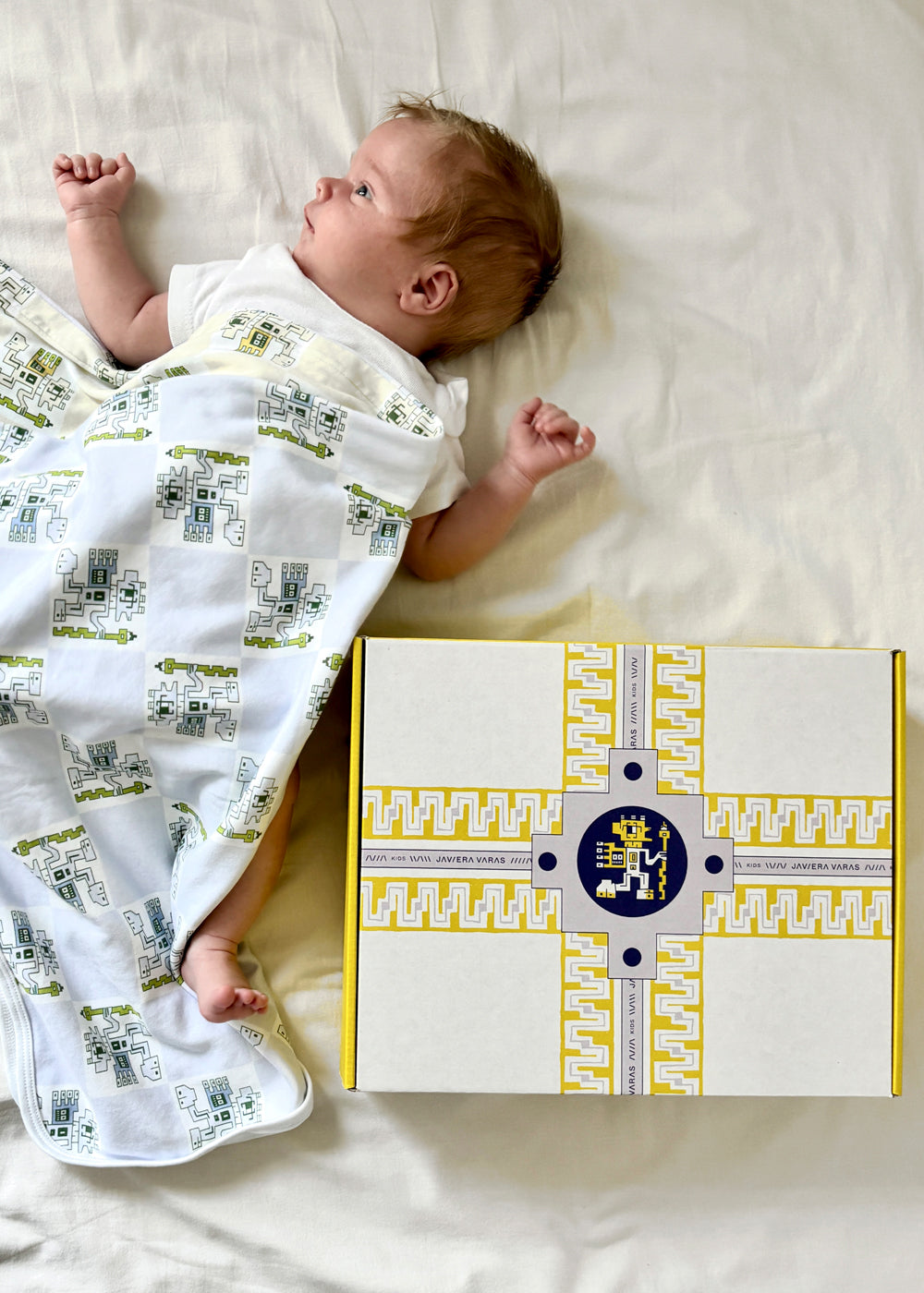 Newborn 5 pc Gift Set w Gift Box- "Protection Jaguar" GREEN